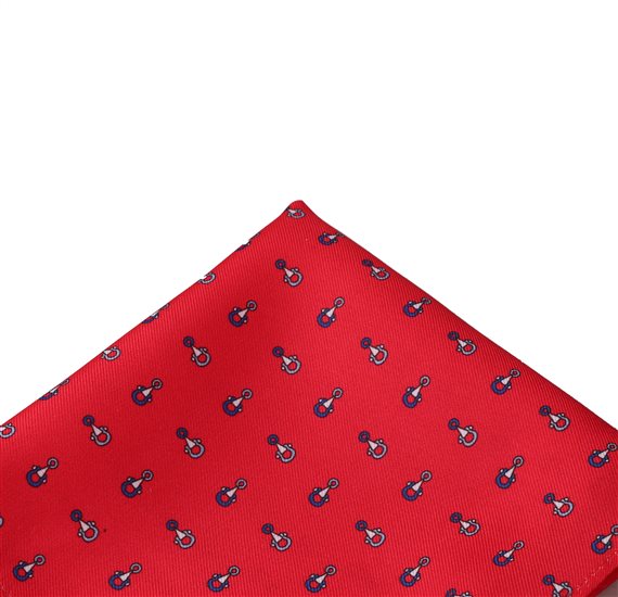 Mouchoir de Poche Rouge Étriers