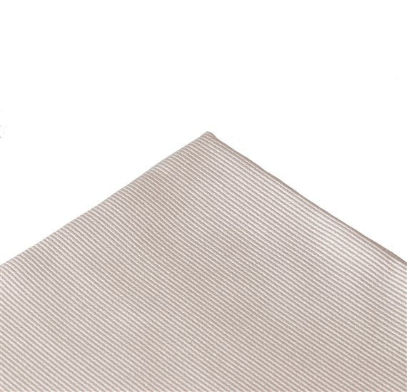 Mouchoir de Poche en Soie Beige