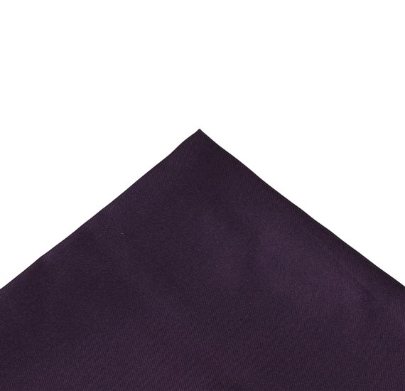 Mouchoir de Poche en Soie Aubergine