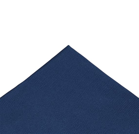 Mouchoir de Poche en Soie Jacquard Bleu