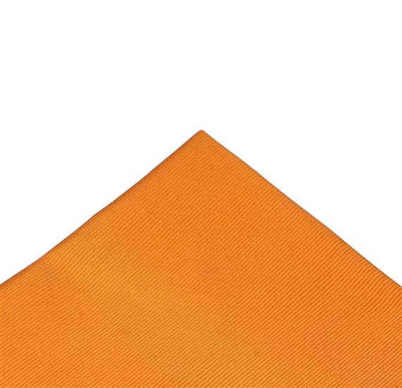 Mouchoir de Poche en Soie Jacquard Mandarine
