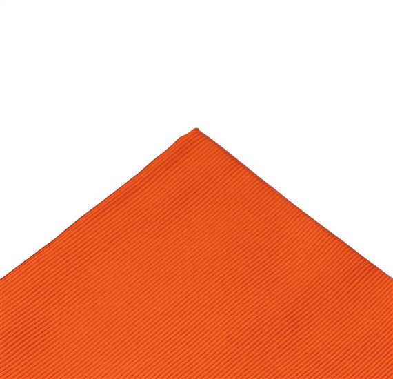 Mouchoir de Poche en Soie Jacquard Orange