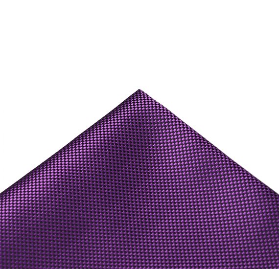 Mouchoir de Poche en Soie Violet et Noir