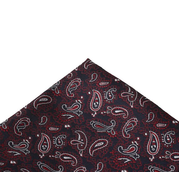Mouchoir de Poche Bleu Marine Paisley