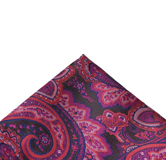 Mouchoir de Poche Violet Paisley