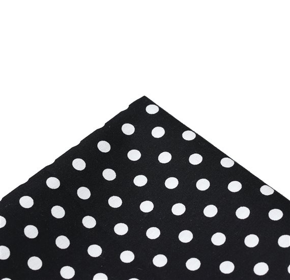 Mouchoir de Poche Noir à Pois