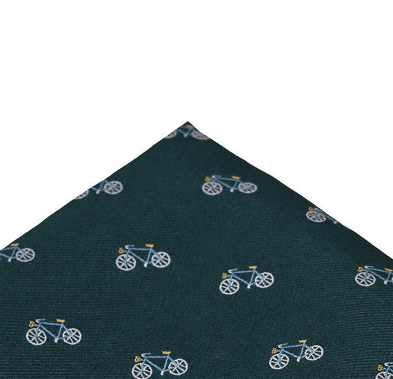 Mouchoir de Poche Vert avec des Vélos