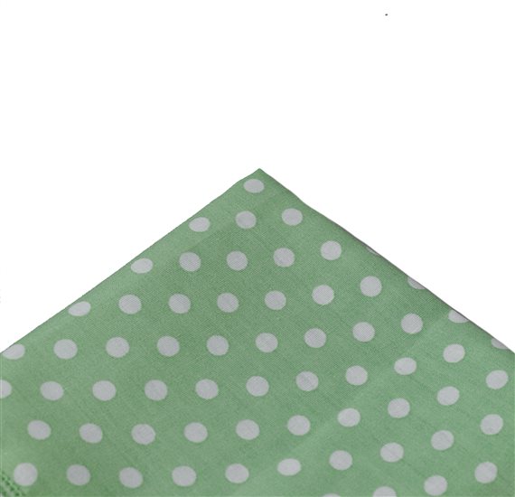 Mouchoir de Poche Vert Pomme à Pois