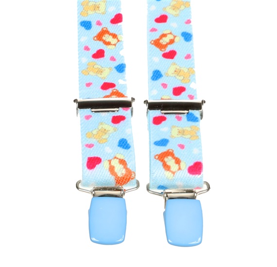 Bretelle Bébé Bleu Ciel Oursons