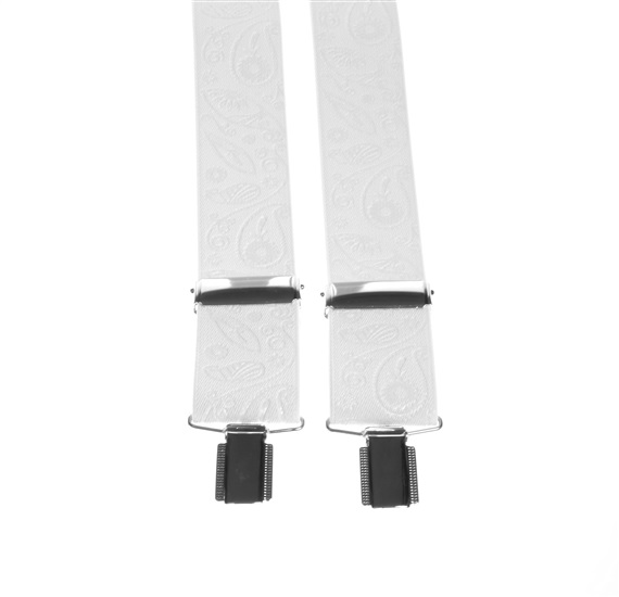 Bretelle Élastique Cachemire Blanc