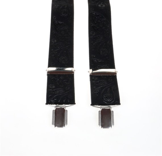 Bretelle Élastique Cachemire Noir