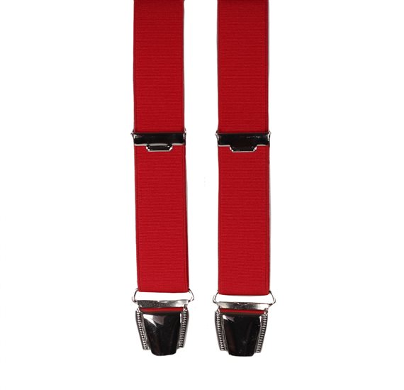 Bretelle Élastique Étroite Rouge Italien