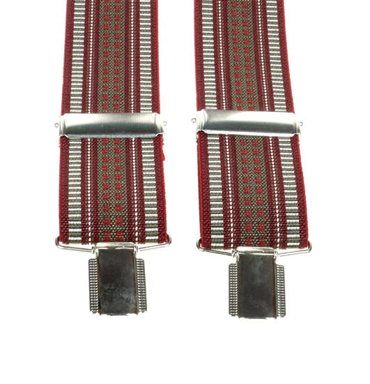 Bretelle Élastique Jacquard Bordeaux