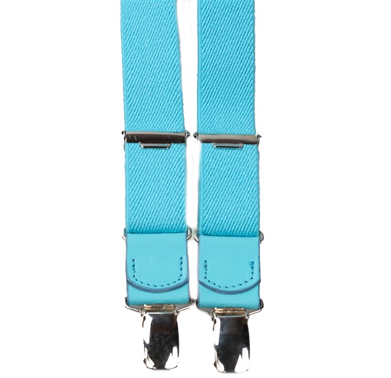 Bretelle Élastique Enfant Turquoise Cuir