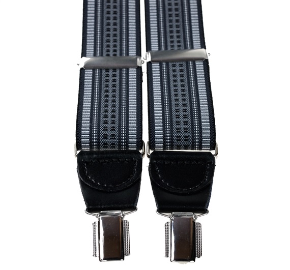 Bretelle Élastique en Jacquard Gris