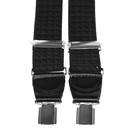 BRETELLE ÉLASTIQUE EN CUIR TRIANGLES NOIRS