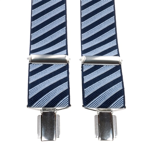 BRETELLE ÉLASTIQUE RAYURES BLEU MARINE ET CIEL