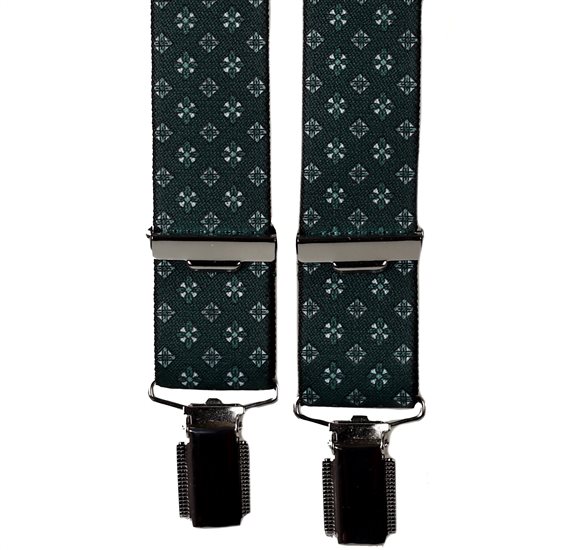 Bretelle Élastique Vert Foncé Motif