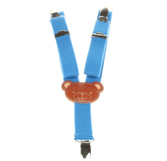Bretelle Enfant Bleu Ourson
