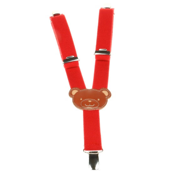 Bretelle Enfant Rouge Ours