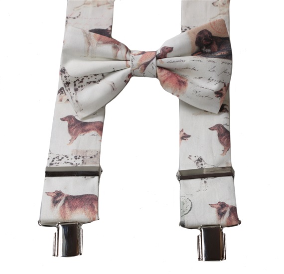 BRETELLE ET NOEUD PAPILLON CHIENS