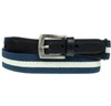 Ceinture Enfant Bleu Rayure Beige