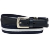 Ceinture Enfant Élastique Rayée Bleu Gris
