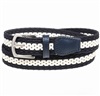 Ceinture Enfant Tressée Bleu Marine et Écru