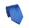 Cravate Bleue Cachemire Marron