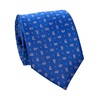 Cravate Bleue Cachemire Rose