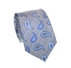 Cravate Cachemire Bleue en Soie Naturelle