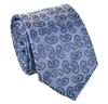 Cravate Cachemire Bleue en Soie Naturelle