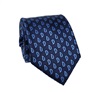 Cravate Cachemire Bleu Marine en Soie Naturelle