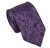 Cravate Cachemire Violet Soie Naturelle