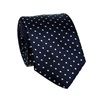 Corbata Cadete Azul Marino con Lunares Blancos
