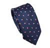 Cravate Cadet Bleue Paisley Rouge