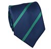 Cravate Cadet Bleue Rayures Vertes