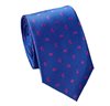 Cravate Cadet Bleu Royal Paisley Rose