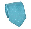 Cravate Cadet Turquoise à Pois