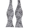 Cravate Noeud Papillon Grise Paisley