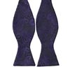 Cravate Noeud Papillon Noir Paisley Violet