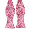 Cravate Noeud Papillon Rose Paisley