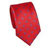 Cravate Étroite Rouge à Motif Paisley