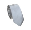 Cravate Étroite et Mouchoir Gris Foncé