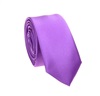 Cravate Étroite et Mouchoir Violet