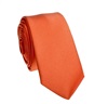 Cravate Étroite et Mouchoir Orange