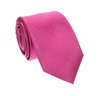 Cravate en Soie Jacquard Magenta