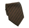 Cravate Marron Rayures Noires