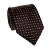 Cravate Noire Motif Orange