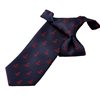 Cravate Enfant Bleue Ancres Rouges